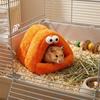 Cozy Hedgehog Hideout Nest Cold-proof Pet Cotton Hut Hamster Bed House  Cage Accessories
