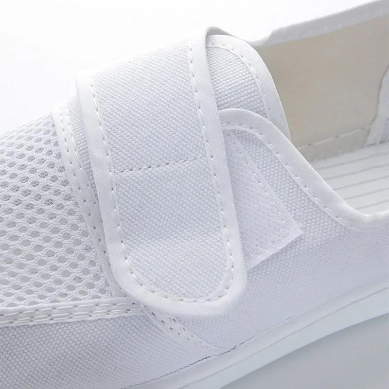 Unisexové boty pro volný čas, velikost 35-46, bavlněné, absorbující pot, deodorant, síťované, prodyšné, plátěné, tovární antistatické pracovní boty