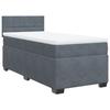 Maison Exclusive - Sommier à lattes de lit et matelas Gris foncé 80x200 cm Velours