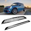 2Pcs Front Upper & Lower Grille Honeycomb Mesh Grille Cover Compatible With MINI One&COOPER R50 R52 R53 51137026202 51137133847