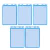 1/5/10 PCS Health Card Ochranné pouzdro Clamshell Card Case