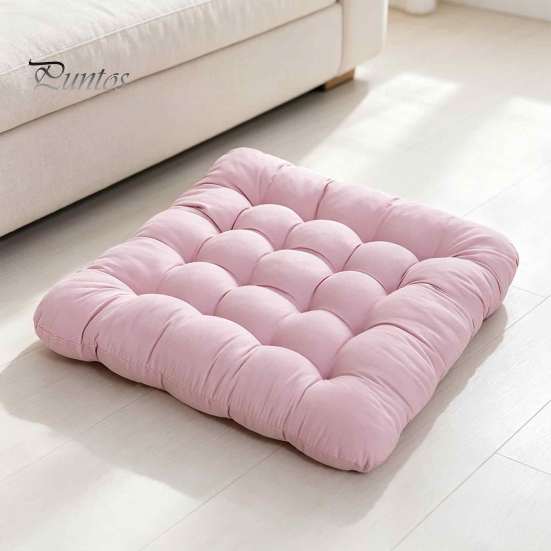 Hip And Lumbar Support Pillow Office Chair Cushion, Breathable Seat Pad, 40x40cm Soft Cushion for Home Stuffed Floor Reading Nook Polyester