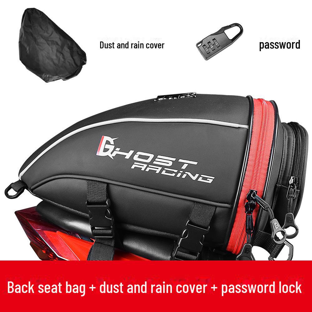 

Мотоциклетный хвост и рюкзак: Кофр на заднее сиденье для гонок и путешествий 37x25x20 cm красный