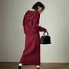 Chuyu Women's Hooded Sweater & Bodycon Skirt Set