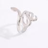 Women's Snake-Shaped Open Ring: Titanium Steel Design for a Unique Style