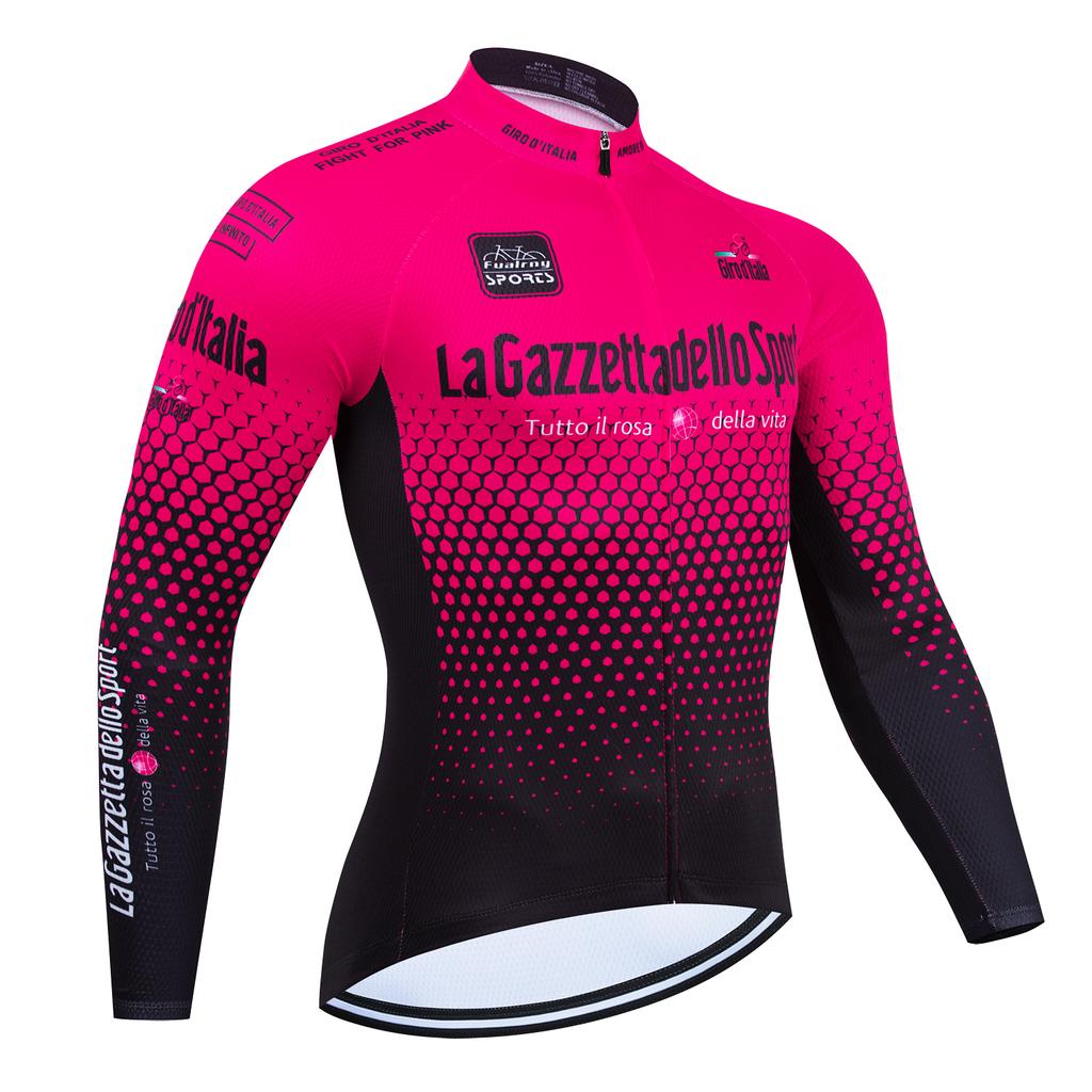 2026 Tour de Italia D'ITALIA Maillot de Ciclismo Premium Anti-UV Sudadera de Manga Larga Traje de Ciclismo Otoño Secado Rápido Uniforme de Carrera