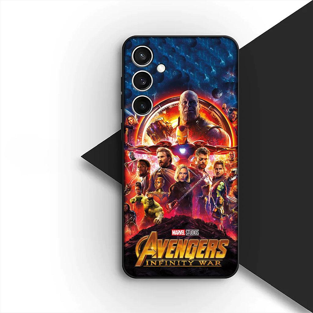 Phone Cover for Xiaomi Redmi Note 14 13 Pro Plus ProPlus 14C A4 13C Pro+ 5G Case Avengers Marvel Thanos Captain Iron Spider Man