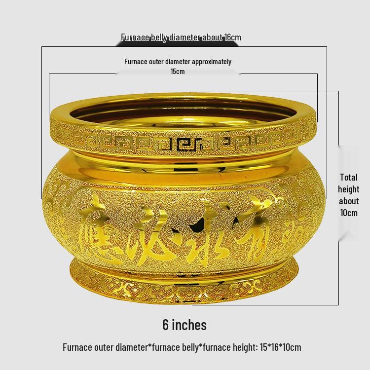 Ceramic Indoor Incense Burner for Buddhist Offerings - Small Holder for Living Room or Buddhist Hall.