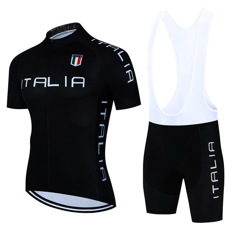 Mens Cycling Jersey Set Short Sleeve Breathable Quick-Dry Bike Riding Outfit Sportswear