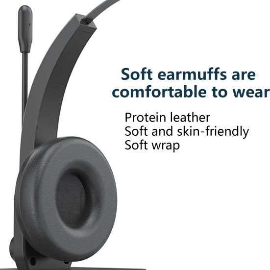 Wireless Headset Bluetooth-compatible 5 Noise Reduction Truck Driver Over Ear Headphone