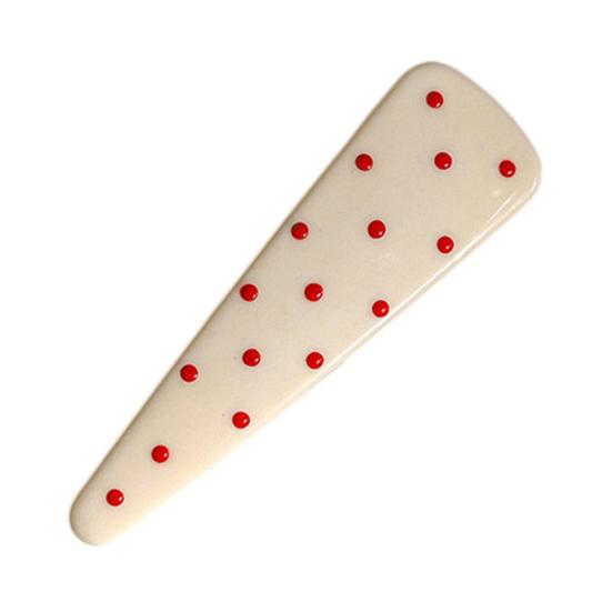 

Girl Hairpin Dot Print Stable Grip No Damage Hair Pin Anti-slip Teeth Side Bang Hair Clip Summer Style Hair