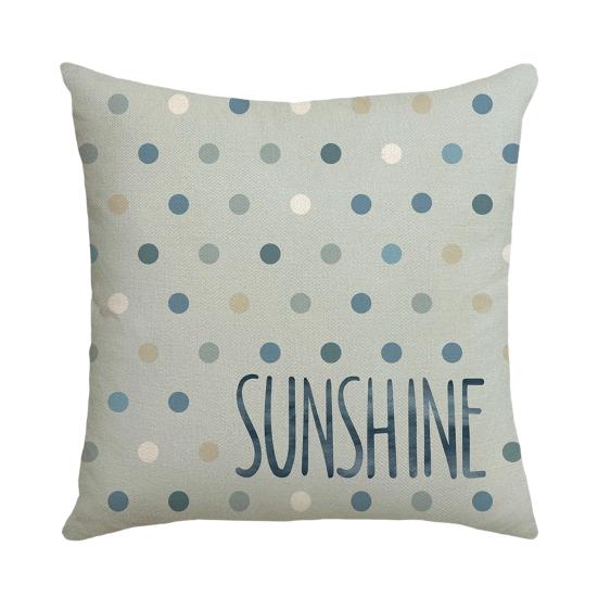 Ocean Style Pillowcase, Fade Resistant Cushion Cover, with Plants Shells Design, Pillow Case for Sofa Couch Decoration