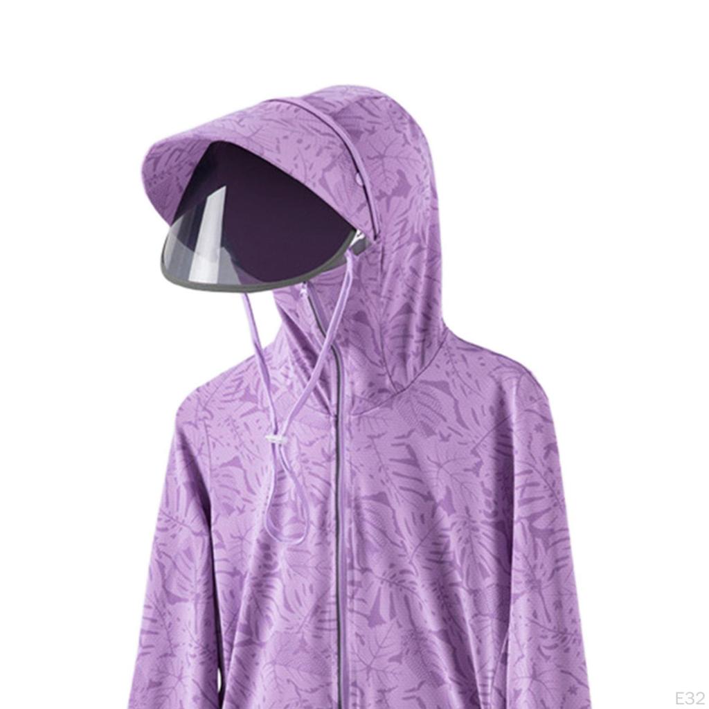 Damen Hoodie Kleidung Leicht Dünn Langarm Reißverschluss Außenbekleidung Wandern Sport Damen