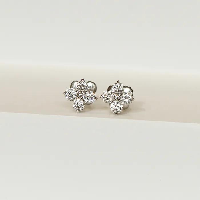 [14K gold] Pone Lab Diamond Earrings
