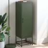 VidaXL Olive Green Buffet 36x39x123 Cm Steel, Buffet, Cupboard, Sideboard, Cabinet, Storage Cabinet, Cabinet 846528
