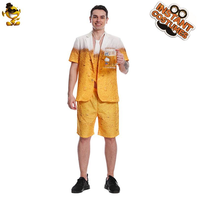 Pánský karnevalový pivní oblek kostým na jeviště kostým na Halloween cosplay vystoupení