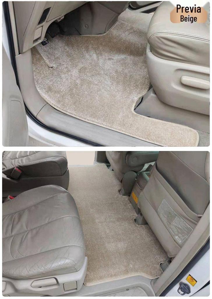 Toyota Previa Floor Mats: Imported Carpets for Second & Third Row, Custom Middle Row Interior Modification