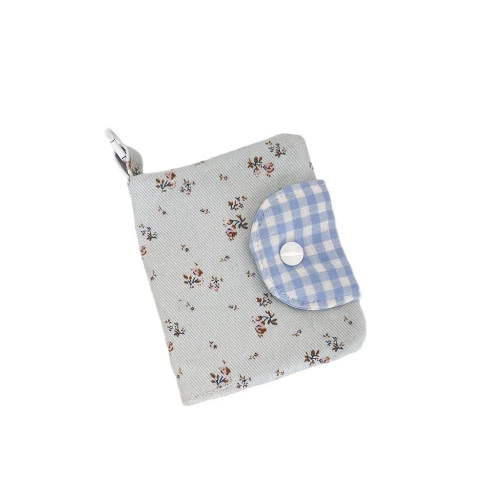Modern Minimalist Coin Wallet With Polyester Fabric For Makeup And Card Storage