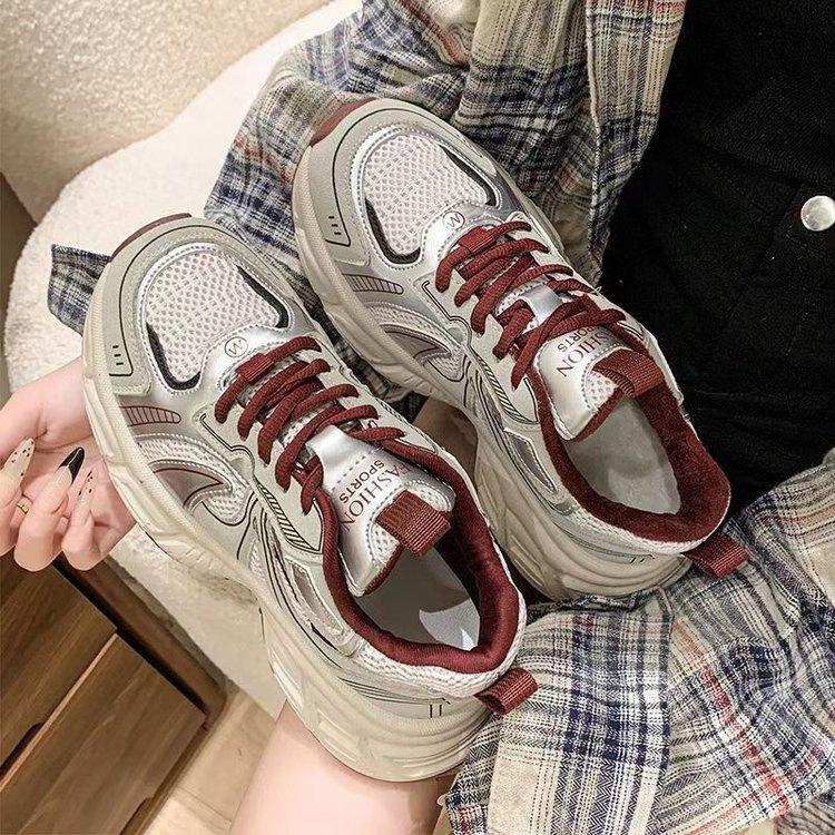 

Xiaoxiangfeng breathable dad shoes women s 2025 new spring platform women s shoes heightening sports shoes versatile casual shoes 40