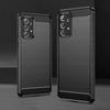 Carbon Case Flexible Case Cover Samsung Galaxy A73 Black