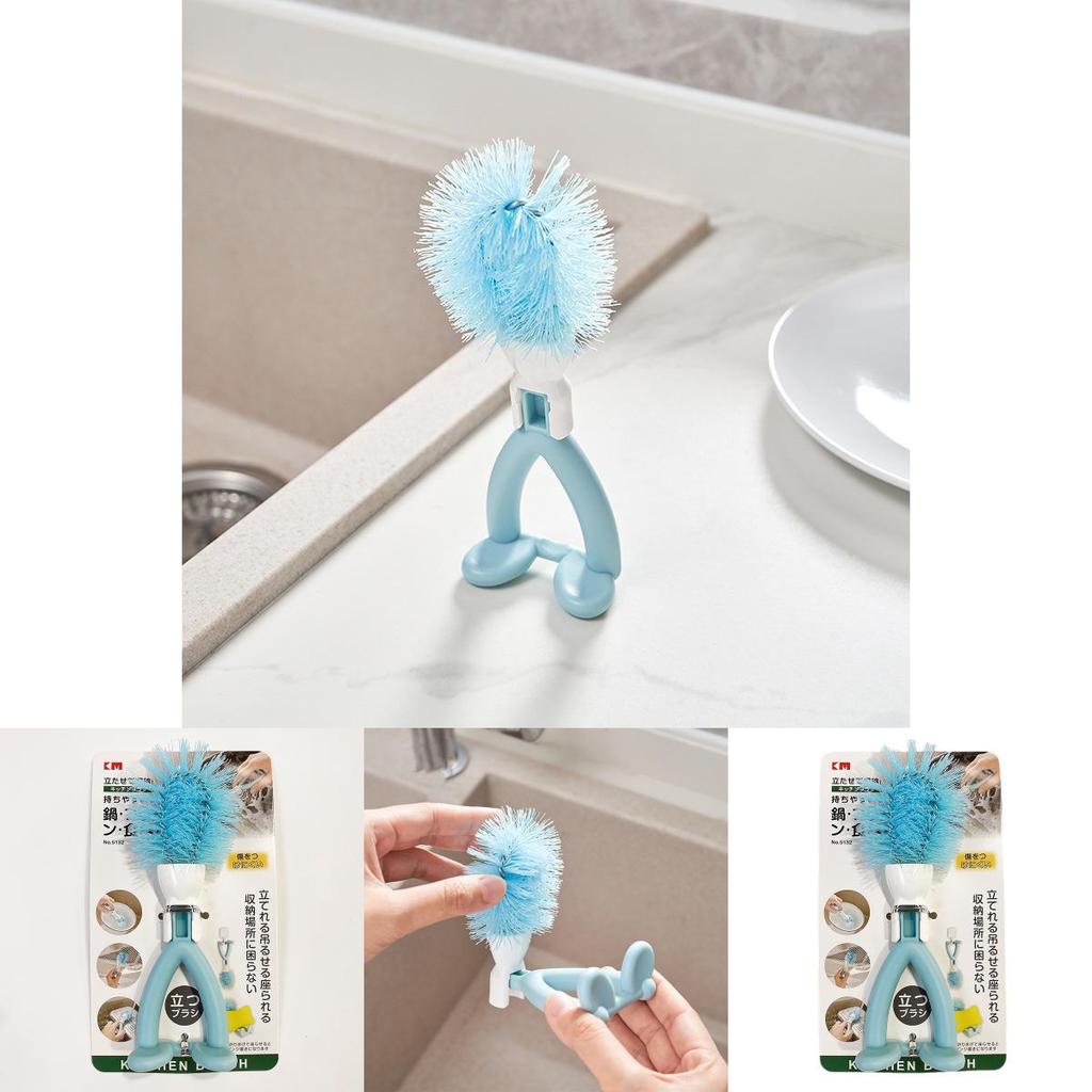Kitchen Cleaning Brush With Plastic Material For Pots And Dishware