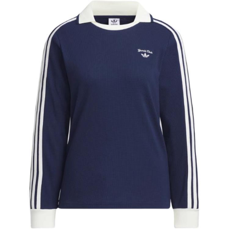 Adidas Originals RETRO Polo Shirt Women s Dark Indigo JM8012 XS