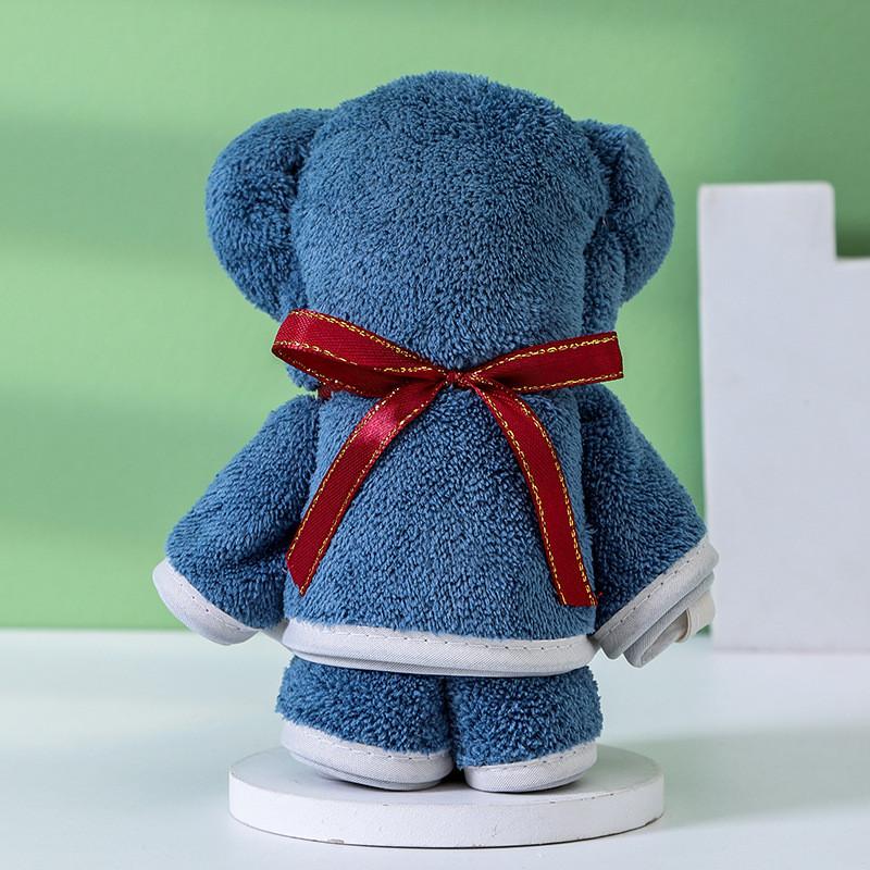 Coral Fleece Bear Towels Gift Set With Plush Hand Towels For Weddings And Birthdays