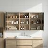 Bathroom Cabinet Set 3 Pcs 140 X 14.5 X 70 Cm Particleboard