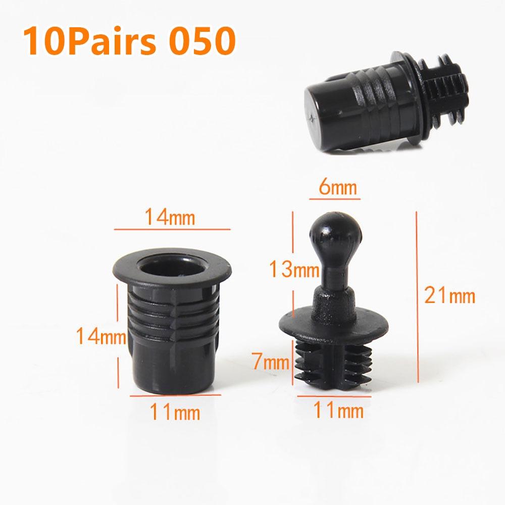 10Pairs Screw Clip Speaker Grill Pegs Kit DIY Plastic Audio Speaker Buckles Pin Type Ball Socket Net Cover Buckles