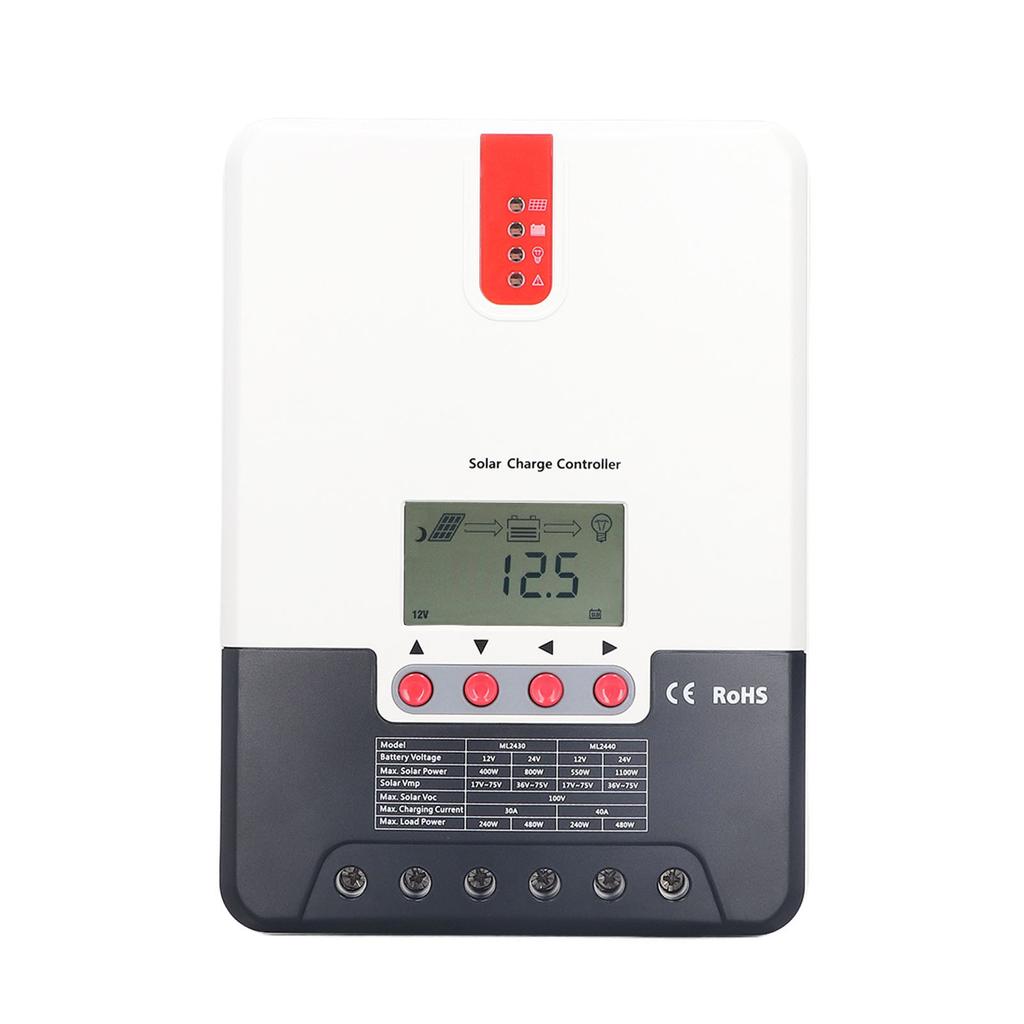 MPPT Solar Charge Controller 30A Solar Battery Regulator Waterproof Energy Controller for RV Accesso