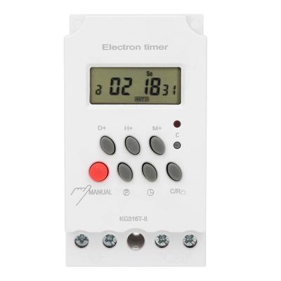 Digitale Zeitschaltuhr LCD-Anzeige Mikrocomputer Elektronischer Zeitschalter ABS 220V KG316TII