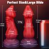 Remote Control Vibrating Anal Plug - Large Alien Heating Massager for Men Women, Thick Backdoor Stimulator Adult Toy