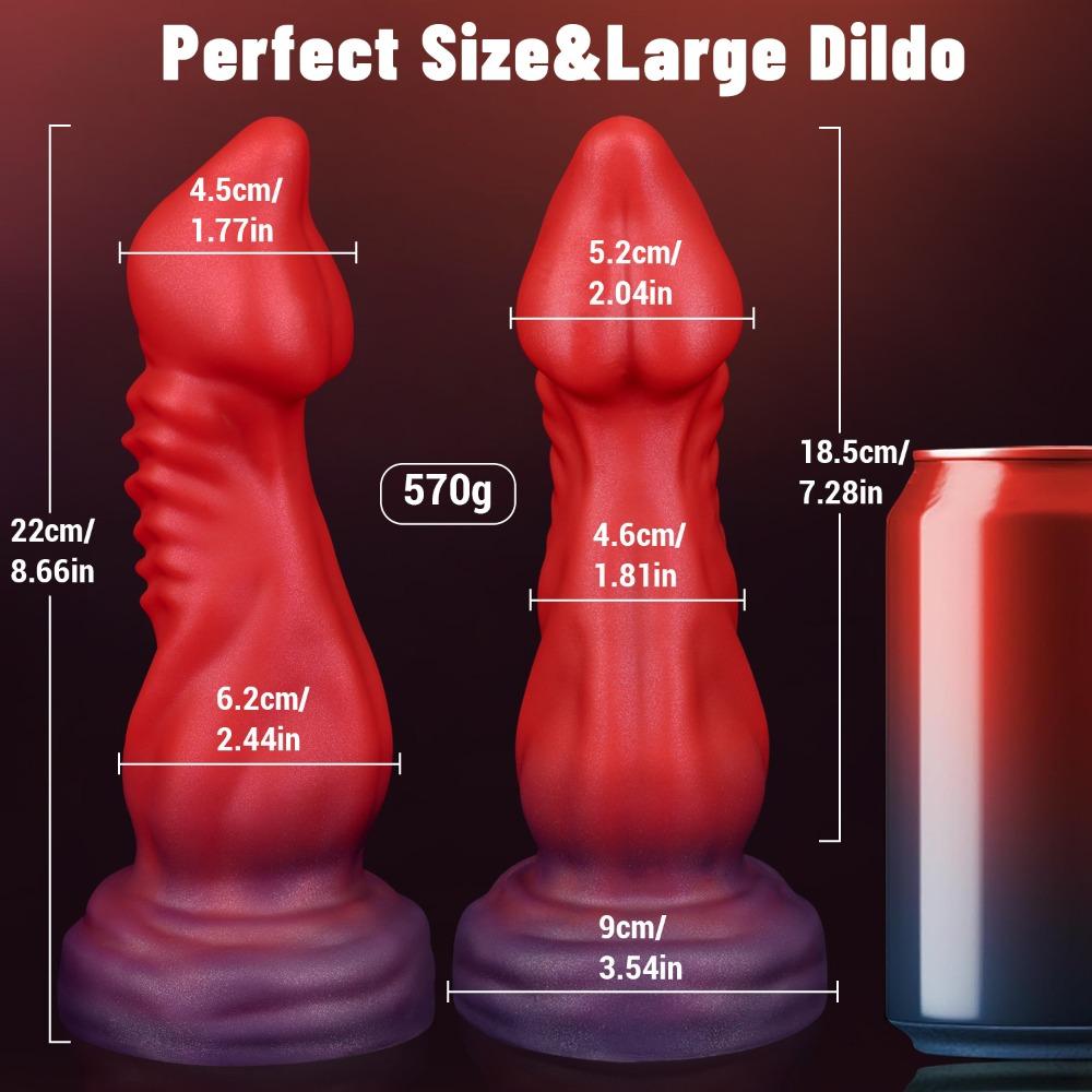 Remote Control Vibrating Anal Plug - Large Alien Heating Massager for Men Women, Thick Backdoor Stimulator Adult Toy