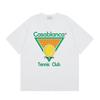 Casablanca American-style Loose Short-sleeved Shirt White C36