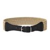 Womens/Ladies Clea El Woven Leather Metal Buckle Belt