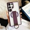 KEYSION Magnetic Phone Case for Samsung Galaxy S23 S24 25 Ultra Translucent Matte Silicone+PC Upright Kickstand Shockproof Back Cover