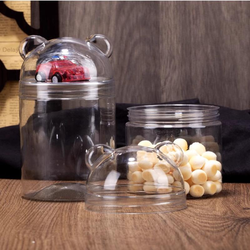 JMY Wide Mouth Plastic Jar 32oz, Leakproof Airtight Food Storage Containers for Kitchen Organization, Pantry Storage, BPA Free