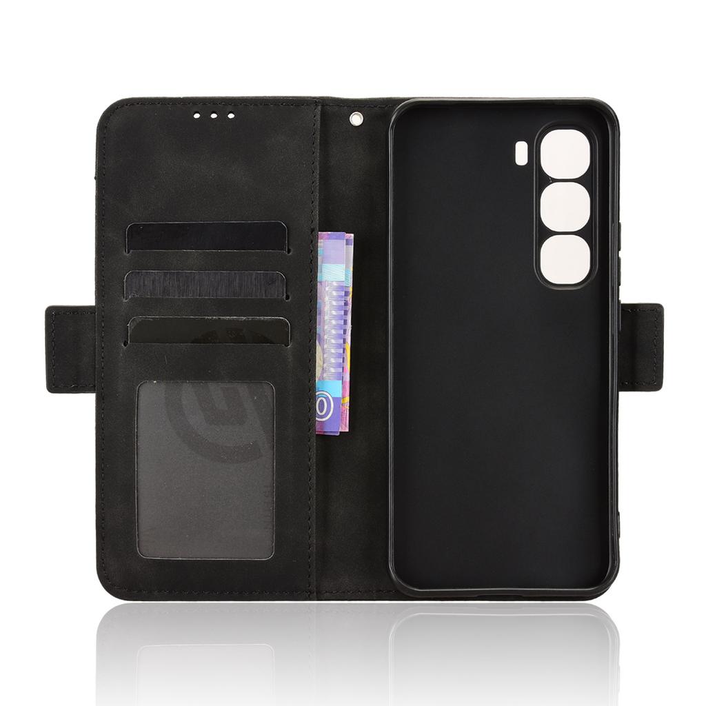 For Infinix Hot 60 Pro 4G Leather Case Phone Wallet Cover with Multiple Card Slots