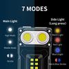 High Power Mini EDC Handheld Flashlight Portable COB Floodlight USB Rechargeable Torch Lamp Magnetic Digital Display Work Light