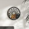 Day and Night - Day and Night Black Round Iron Mirror for Indoor Use 40x3 Cm