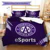FK Austria Wien Bedding Quilt Set Quilt Cover Pillowcase Home Decoration Birthday Gift (1 * Duvet Cover + 2 * Pillowcase, Without Core)