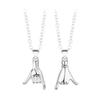 2 Pcs Couple Matching Necklace Set Pinky Promise Matching Necklaces Best Friends Matching Necklace Valentines Day Anniversaries Gift
