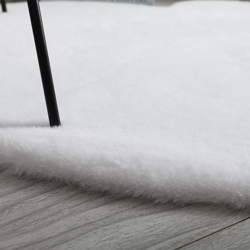 Carpet Bear Shape Round Doormat Fluffy Mat Non-slip Fuzzy Plush Rug for Children Bedroom Baby Room Teen Girls Dorm Decor