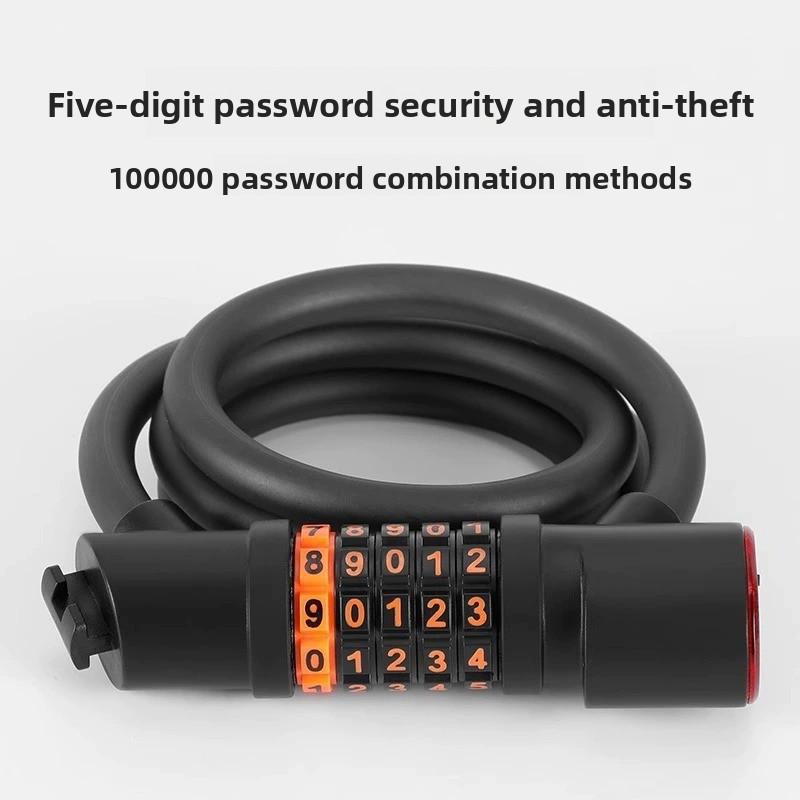 Anti-theft Bicycle Lock with Security Combination for Motorcycle and Scooter
