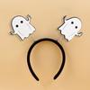 Cerchietto Halloween Ala di Pipistrello Ragnatela Zucca Teschio Fascia Atmosfera Spettrale Cappello da Strega Cerchietto Halloween Palla di Trucco