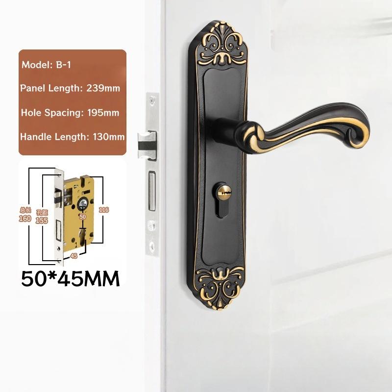 Modern Door Lever Handle With Lock, Keyed Entry, for Interior Doors, Polished Stainless Steel Finish Privacy Door Knob Lock Set