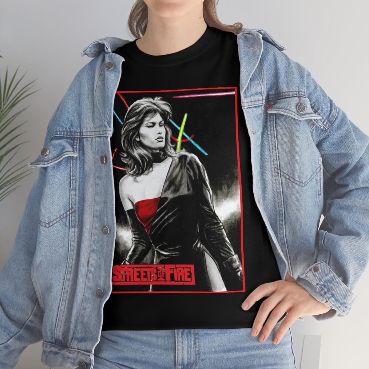 Ellen Aim from Streets of Fire Unisex Heavy Cotton Tee S