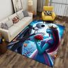 Skeleton and Princess Gothic Carpet Suitable As a Non-slip Mat for the Living Room or Bedroom Sofa