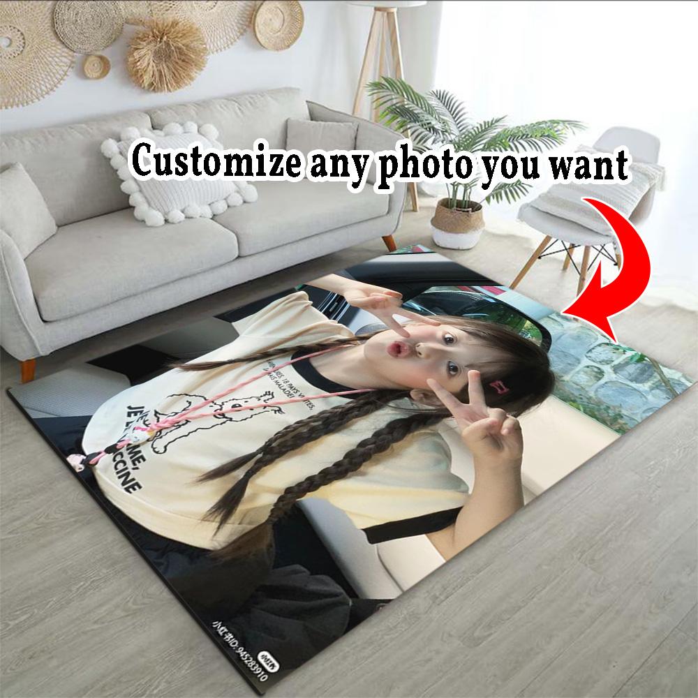 Customize Photo Customize Your Photo Carpet Suitable for Foyer Kitchen Outdoor Balcony Anti-slip Rug Anime Office Decor