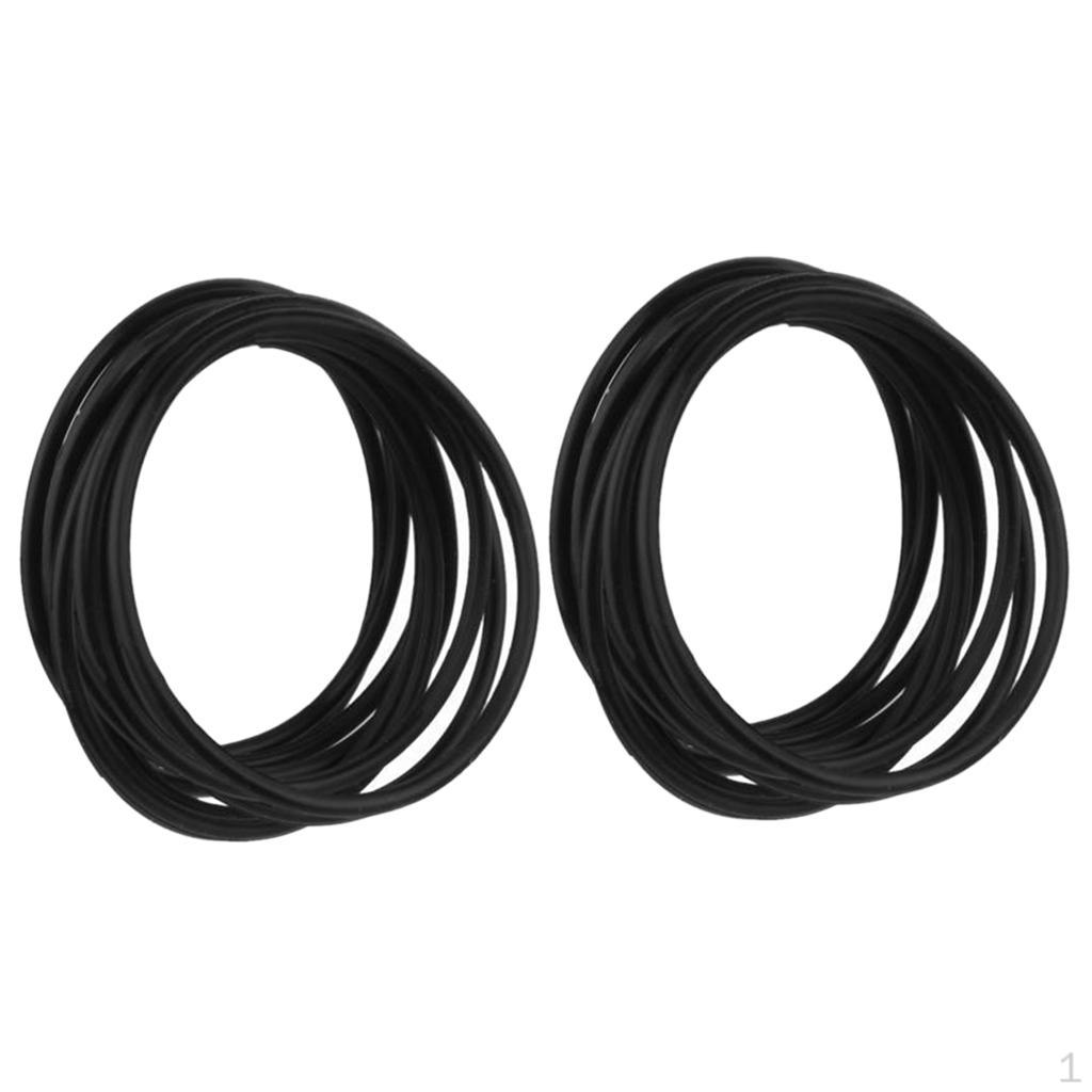 2x 10Pcs Stylish Silicone Bracelets Rubber Gummies Jelly Gift
